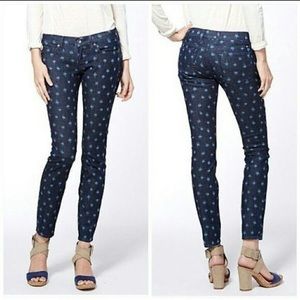 Lucky Brand {Charlie Skinny} polka dot stitch jean